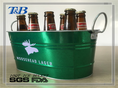 Paint Beer Cooler Oval Shape Bucket