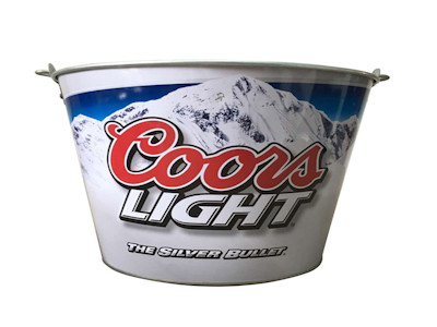 Bar Tool Ice Metal Beer Bucket With Colorful Printing